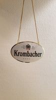 Sch. 1 - Krombacher-Brauerei-Blechschild-Zapfhahnschild-Werbung Thüringen - Erfurt Vorschau