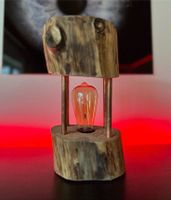 Holzlampe mit Elementen aus Kupfer LED Dekolampe Hessen - Birkenau Vorschau