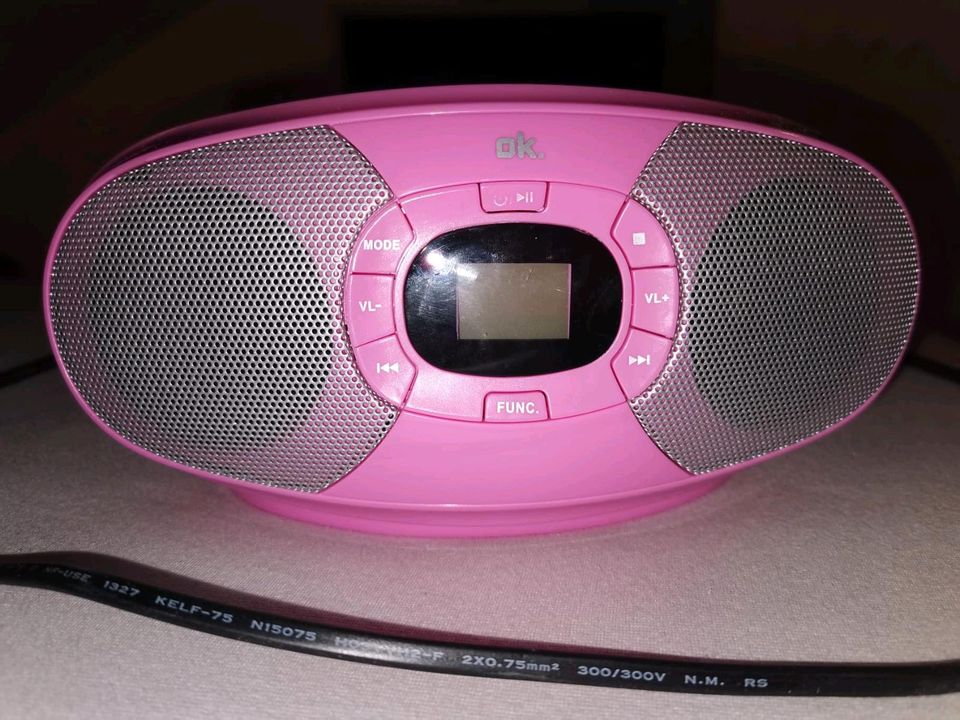 CD Player Spieler ok pink rosa in Unterthingau