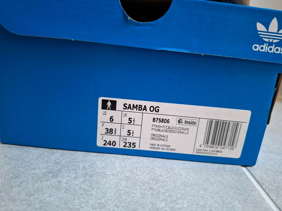 Adidas Samba OG 38 2/3 in Osnabrück