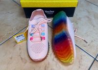 Schuhe Kinder Gr. 35 Neu, Sneaker rosa, Regenbogen Sohle, leicht Bayern - Aichach Vorschau
