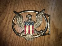 Gürtelschnalle Buckle USA "Golden Eagle" mit Flagge Frankfurt am Main - Preungesheim Vorschau