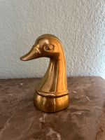 Vintage-Buchstütze Ente aus vergoldetem Messing Düsseldorf - Oberkassel Vorschau