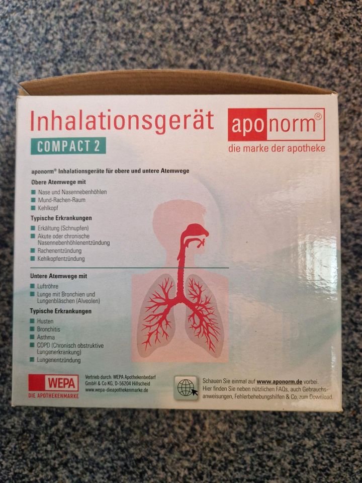 Inhalationsgerät Compact 2 Aponorm in Hohnstorf (Elbe)