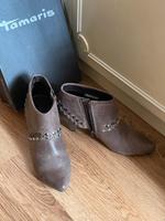 Tamaris Stiefeletten Nieten 37 38 braun Absatz Ankleboots Leder Köln - Ehrenfeld Vorschau