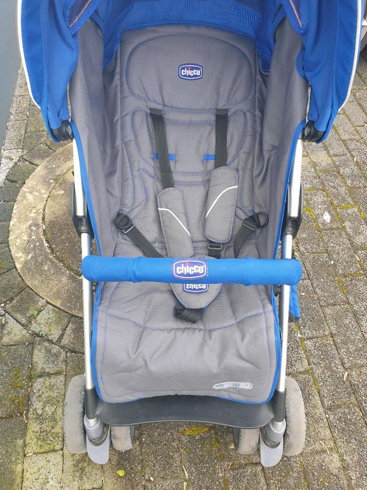 Chicco Buggy Multiway Evo mit Fußsack, Kinderwagen, blau in Bergisch Gladbach