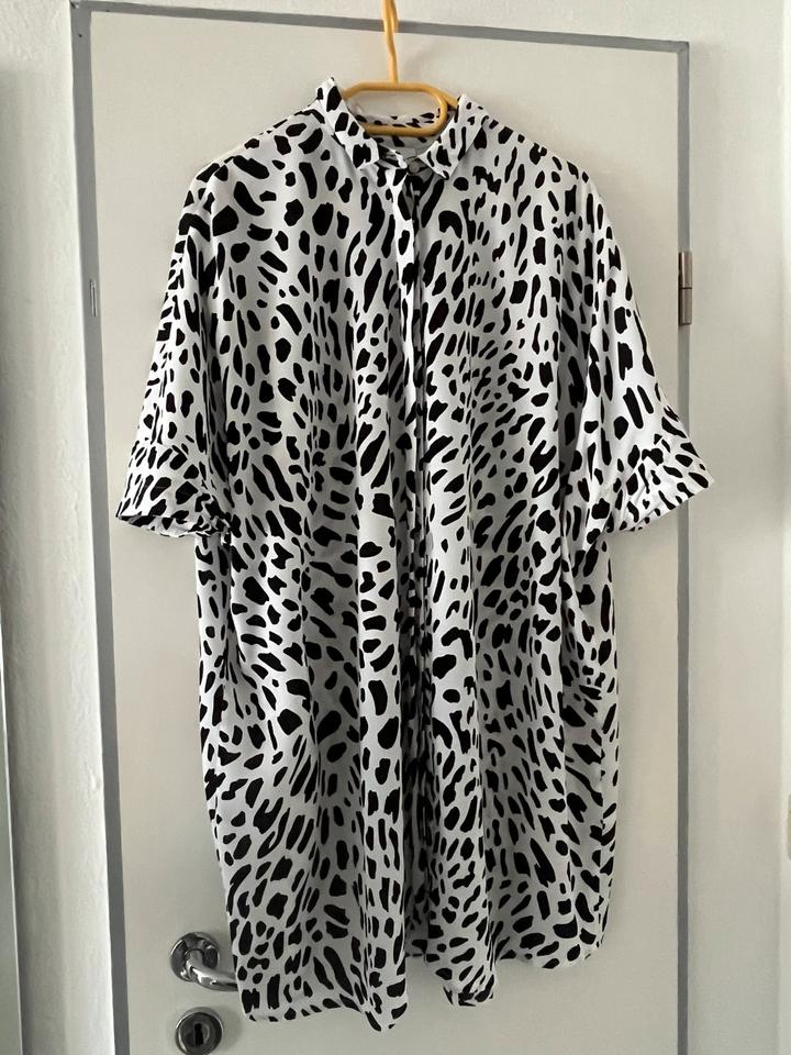 Kiomi Blusen-Kleid M/L 38/40/42 Oversize Animal Top Zustand in Biederitz