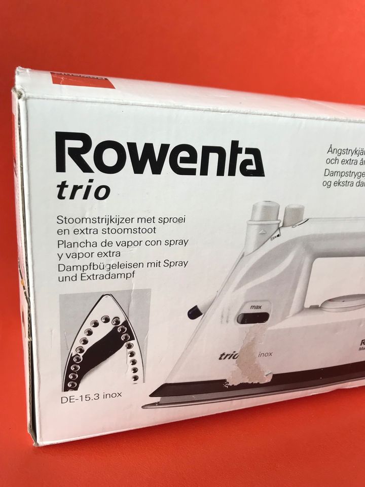 Rowenta trio DE-15.3 inox Dampfbügeleisen 80er Vintage - NEU/OVP in Leverkusen