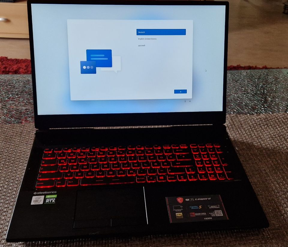 Gaming Laptop MSI Leopard GL75 10SFR 17 zoll 144Hz gebraucht in Bielefeld