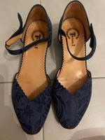 Think! Sommerschuhe Pump Blau Gr. 40 Sandalen Leder Nordrhein-Westfalen - Dinslaken Vorschau