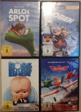 DVD Set, Disney Oben, Arlo & Spot, Planes & Boss Baby in Hennef (Sieg)