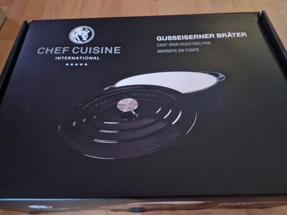 NEU Chef Cuisine Gusseiserner Bräter 6,7 L in Kornwestheim