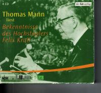 4 CDs Thomas Mann liest Bekenntnisse des Hochstaplers Felix Krull Bayern - Erding Vorschau