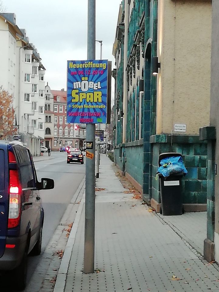 Plakatwerbung Kulturplakat Wahlplakat Mastdisplay in Meißen