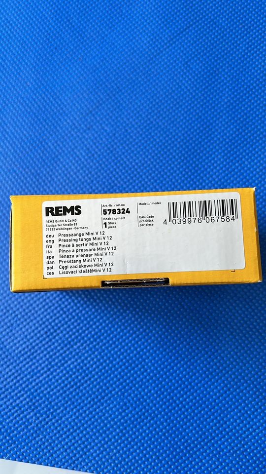 REMS Presszange Mini V 12  578324 in Selm
