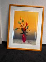 Paul Wunderlich, Rote Vase mit Tulpen Schleswig-Holstein - Glinde Vorschau