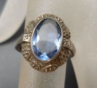 Antik Art Deco Blautopas Ring 900 Silber 900er Edelstein blau Berlin - Mitte Vorschau