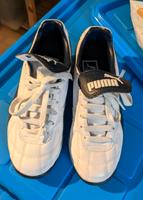 Vintage Puma wie neu Turnschuhe Gr. 36 weiß blau Kr. München - Riemerling Vorschau