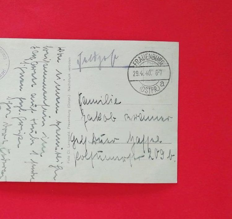 Alte Postkarte AK Frauenburg Ostpreußen 194x in Gailingen am Hochrhein