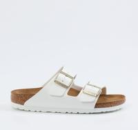 Birkenstock Arizona weiß Lackleder mit goldenen Schließen Nordrhein-Westfalen - Meerbusch Vorschau