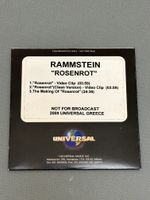 RAMMSTEIN - ROSENROT (GREECE-PROMO) DVDr "NEU" Saarland - Homburg Vorschau
