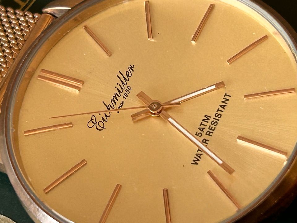 Eichmüller 1950 Armbanduhr Vintage Retro Uhr Farbe Roségold in Dortmund