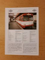 Prospekt DUEWAG U-Bahn U2 Frankfurt Main Triebwagen 316 AEG Berlin - Charlottenburg Vorschau