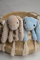 Amigurumi Hase gehäkelt Chenille handgemacht Häkeltier Baden-Württemberg - Börtlingen Vorschau