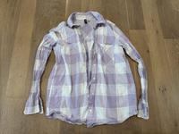 H&M Bluse Karo Weiß Lila Flieder  gr XS Bayern - Herzogenaurach Vorschau