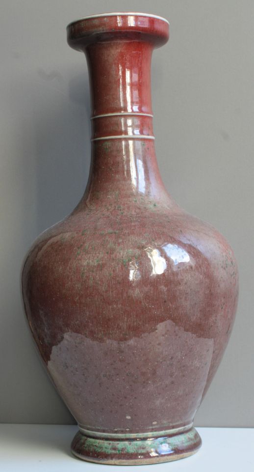 Große chinesische Vase - 35 cm - mit "Peachbloom" Glasur in Berlin