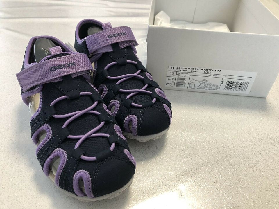 Geox Sandalen Gr. 31 Navy/Lila ungetragen in Lichtenfels