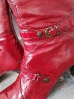 Hispanitas mega high heel Stiefel rot Echtleder made in Spain 39 Brandenburg - Ruhland Vorschau