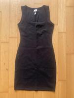 H&M Minikleid gerippt S/34-36 schwarz Düsseldorf - Heerdt Vorschau
