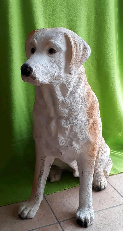 Dekorativer Hund, 50 cm hoch, aus Kunststoff, Skulptur in Steinfurt