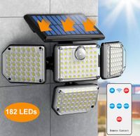 182 LED Solarleuchte mit Bewegungsmelder Außen Fluter Lampe Hessen - Bebra Vorschau