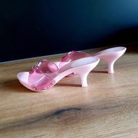 Pantolette Pantoffel High Heel Größe 37 aus Holz ROSA Bayern - Dorfen Vorschau