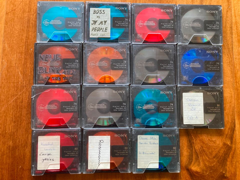 Sony MiniDisc Shock Absorbing Mechanism Color Collection in Bad Waldsee