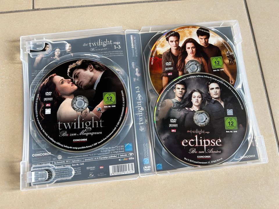 Twilight saga 1-3 DVD 3 disc new moon eclipse in Essenbach