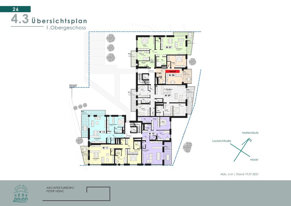 Moderne Wohnung im KFW 40 QNG Energiesparhaus Trier mit Top Verkehranbindung Luxemburg in Trier