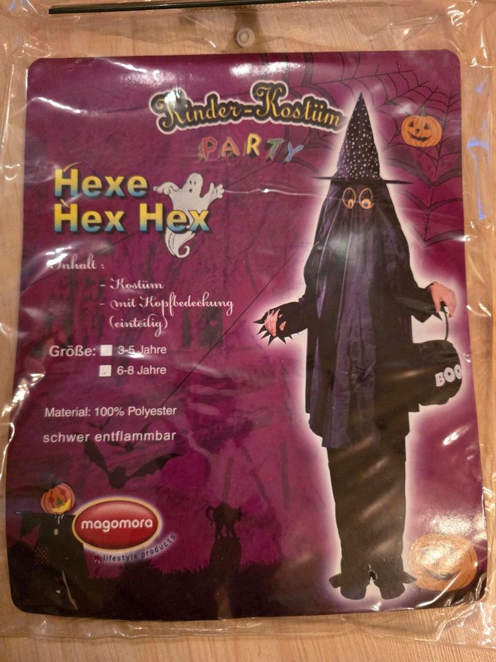 Kostüm Kinder Hexe Halloween 6-8 Jahre in Kritzmow