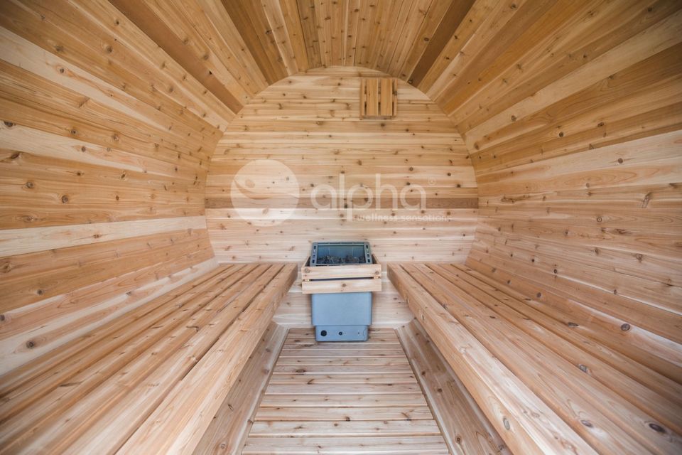 Alpha Barrel Thermo Fichte Sauna Fasssauna Sofort verfügbar in Ibbenbüren