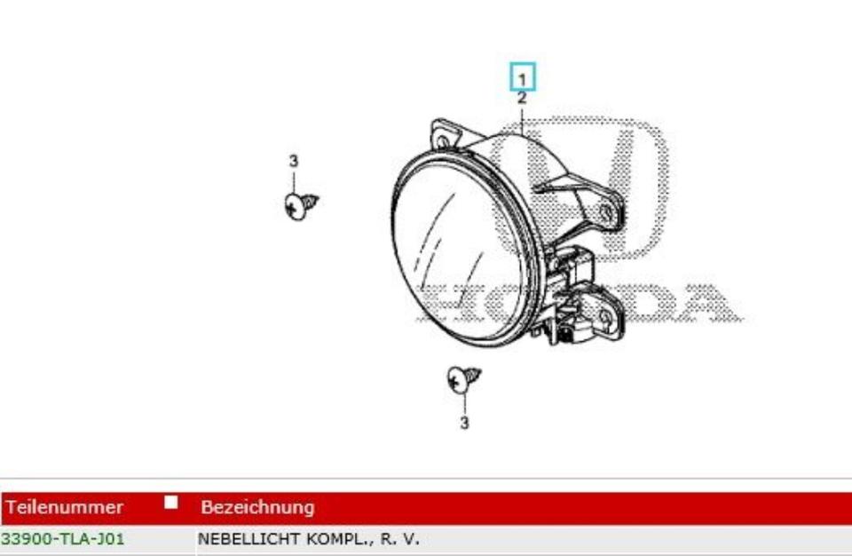 Original Honda Jazz V GR e:HEV Hybrid Nebelscheinwerfer rechts in Oberhausen