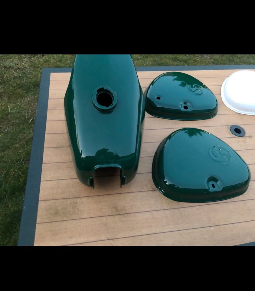 Simson S50 S51 Tankset Billiardgrün Pulverbeschichtet in Oderberg