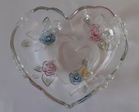 Schale Herz aus Glas Anbietschale Rosen Muttertagsgeschenk Hessen - Dillenburg Vorschau