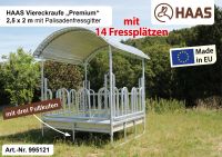 HAAS Viereckraufe „Premium“ 2,5x2 m, Palisadenfressgitter, 14 FP Nordrhein-Westfalen - Nümbrecht Vorschau