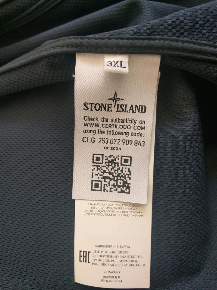 Stone Island Jacke 40927 LIGHT SOFT SHELL R blauschwarz 2XL - 3XL in Donaueschingen