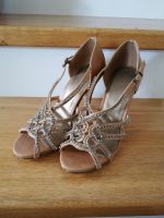 Sandaletten, high Heels Braun mit Steinchen, Gr. 38 Bayern - Essenbach Vorschau