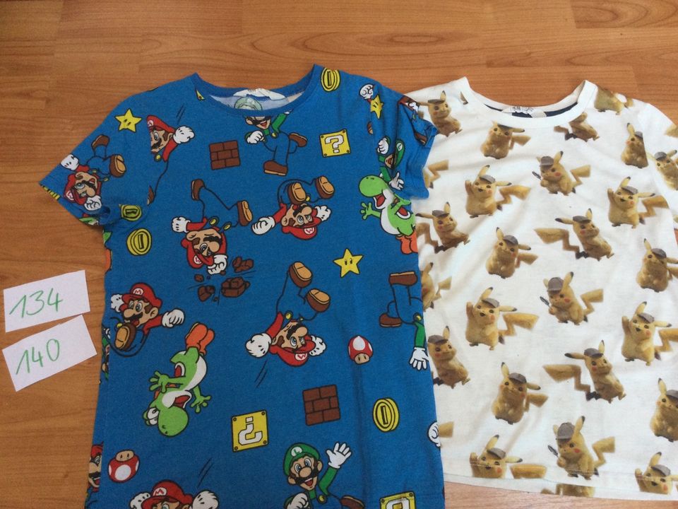 Super Mario & Pokémon T-Shirt // Gr. 134/140 // Guter Zustand in Dresden