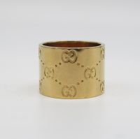 Gucci Icon Logo Breiter Damenring 750/18K Gelbgold Duisburg - Duisburg-Mitte Vorschau