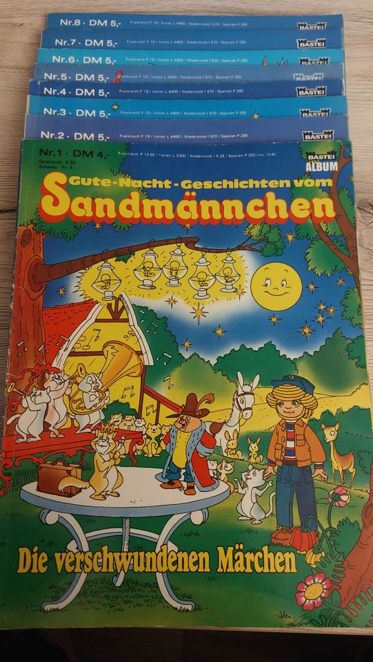 Gute-Nacht-Geschichten vom Sandmännchen Heft Nr.1-8 [1980er] in Rhauderfehn